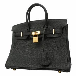 ★SALE 【6he5365-g】エルメス ハンドバッグ バーキン25 トゴ ブラック ゴールド金具 G刻印【中古】レディース