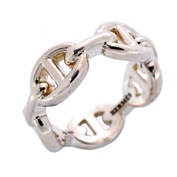 【5jmb0116】エルメス リング シェーヌダンクル アンシェネ シルバー925 ＃50【中古】レ...