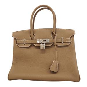 ★最終価格★SALE 【5pa0524-g-h】エルメス ハンドバッグ バーキン30 トゴ エトゥープ シルバー金具 W刻印【中古】レディース