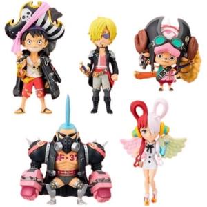 【ポスター付き】ワンピース 「ONE PIECE FILM RED」 ワールドコレクタブルフィギュアvol.1　全5種セット｜otakick-y