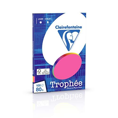 クレールフォンテーヌ プリンター用紙 トロフェ A4 80g/m2 紙厚0.107mm 蛍光 100...