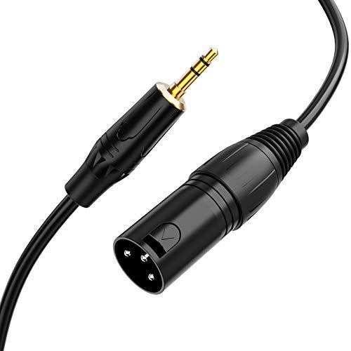 3.5mm to xlr，CableCreation 3.5mm trs to xlr 3.5mm ...