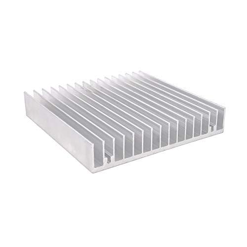回路基板用アルミニウムヒートシンク100x100x18mm-シルバー回路基板用アルミニウムヒートシン...
