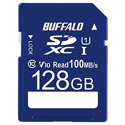 バッファロー SDカード 128GB 100MB/s UHS-1 スピードクラス1 VideoSpe...