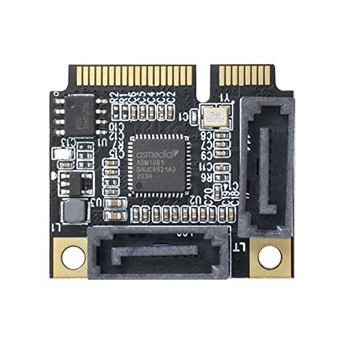 Xiwai Mini PCI-E PCI Express → SATA 3.0 デュアルポートアダプ...