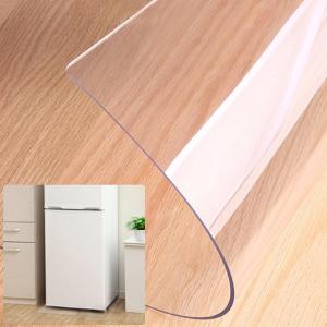 XinGe 冷蔵庫 マット PVCキズ防止 凹み防止 床保護シート 65x70cm PVC