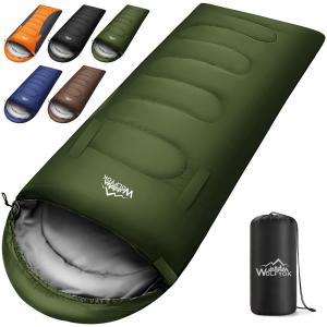 LEEPWEI 寝袋 シュラフ 封筒型 軽量 保温 耐寒 防水 コンパクト