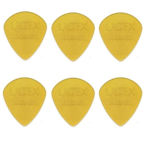 【ピック6枚セット】JIM DUNLOP 427R Ultex Jazz III 1.38mm ピッ...