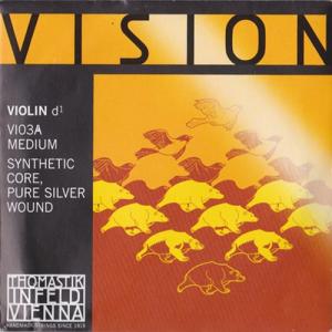 Vision ビジョン バイオリン弦 4/4 D線 シルバー巻｜otanigakki