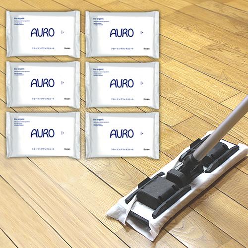 アウロ AURO ワックスシート 10枚×6個 フローリングシート 掃除 フロアワックス ウェットシ...