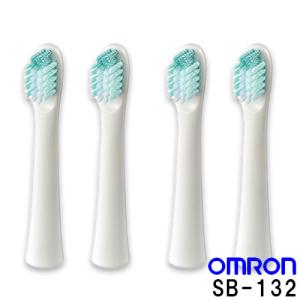 オムロン 電動歯ブラシ用替えブラシ 歯ブラシ ステイン除去ブラシ2本入×2個 SB-132｜otasuke