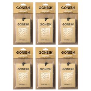 GONESH ガーネッシュ ココナッツ 6個セット ゲル缶 エアフレッシュナー