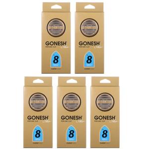 車 芳香剤 GONESH ガーネッシュ エアコンクリップ No8 5個 パフュームクリップ カーフレグランス