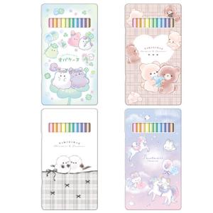 色鉛筆 12色 小学校 保育園 キャラクター 缶入り色鉛筆 かわいい お道具箱 入学準備 鉛筆