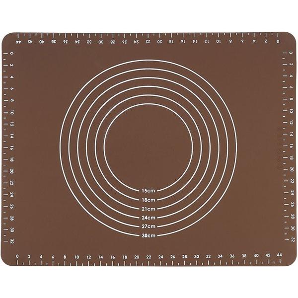目盛り付きクッキングマット ホームベーカリー倶楽部 シリコンマット パン作り お菓子作り 調理台マッ...
