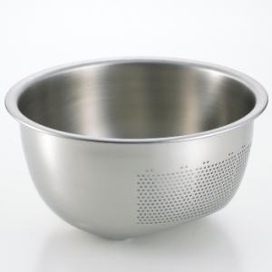 18−8ステンレス製 弁慶 米揚げザル・33cm 5〜6升 【深型