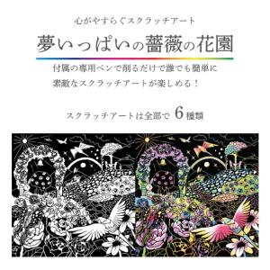 スクラッチアート 夢いっぱいの薔薇の花園 大人...の詳細画像1