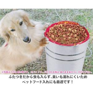 丸形トタン米びつ6kg おしゃれな米びつ ペッ...の詳細画像4