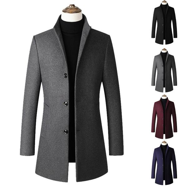 チェスターコート メンズ スタンドカラー 冬用コート ビジネス対応 通勤 アウター 防寒 暖かい き...