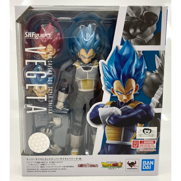 【併売商品】S.H.Figuarts スーパーサイヤ人 ゴッド ベジータ -超- フィギュア 【中古...