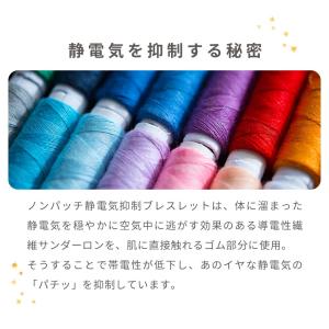 静電気除去 ブレスレット シンプルチェーン 静...の詳細画像5
