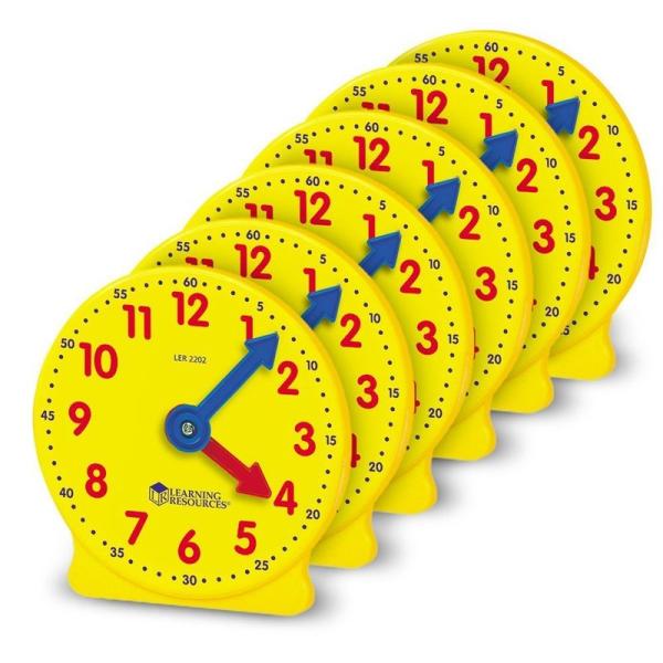 ラーニングリソーシズ 学習時計 ミニ 生徒用 6個セット 10cm LER2202 正規品