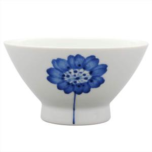 浜陶 波佐見焼 和山窯 flowers くらわんか碗 茶碗 一輪花柄 385711｜otc-store