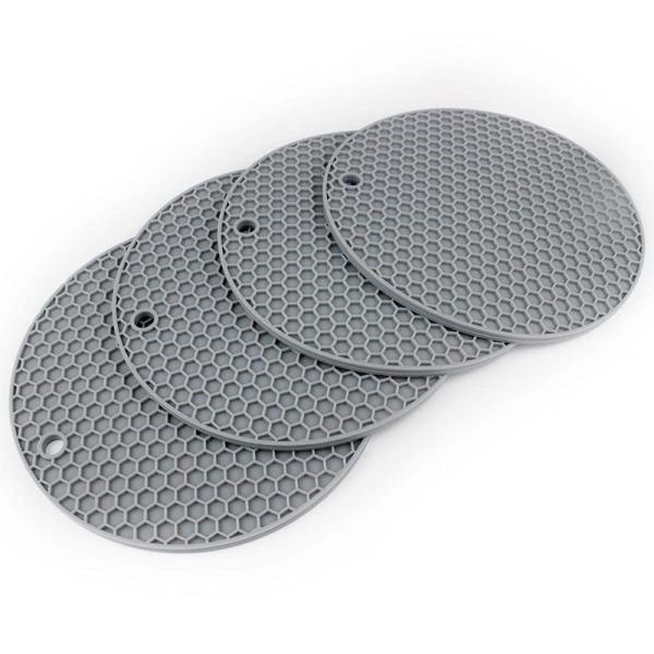 SAYOK 厚みを増したグレードアップ版 鍋敷き ４枚セット 鍋つかみ シリコンマット 耐熱 洗える...