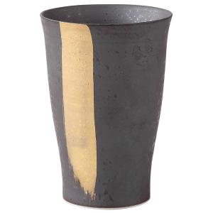 浜陶 波佐見焼 清山窯 スカットカップ 大 330ml キーポ 刷毛ライン 金 293931