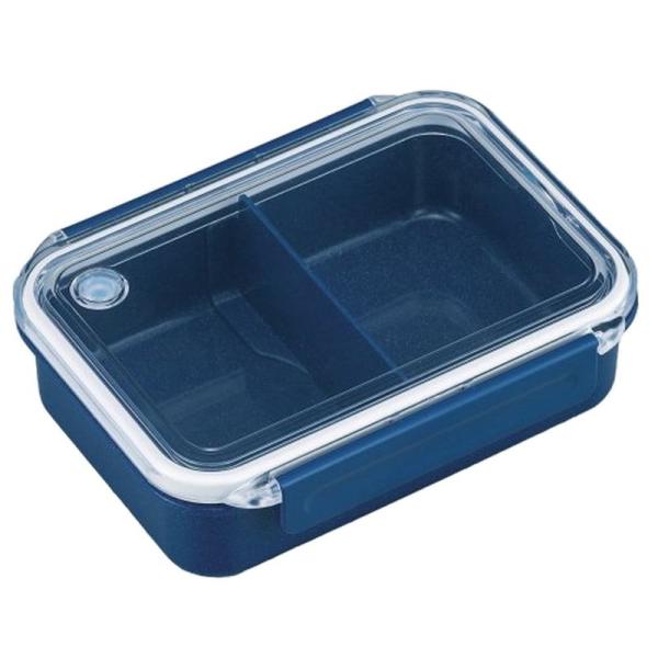 OSK(オーエスケー) 弁当箱 シルバーモード タイトボックス 仕切 吸排気弁付 ブルー 500ml...