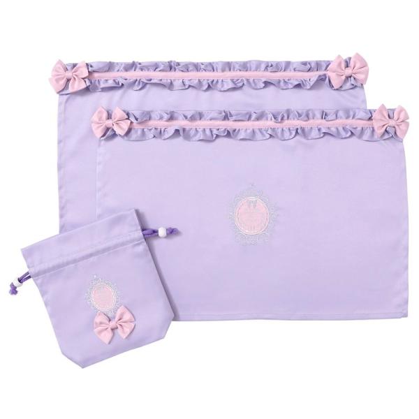 アリサナarisana ランチョンマット 子供 女の子 小学生 幼稚園 2枚セット 巾着袋付き リボ...