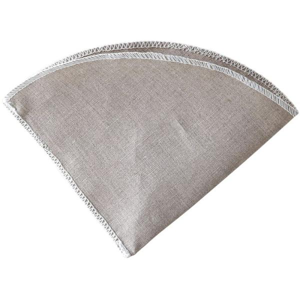 珈琲考具 KOGU 下村企販 コーヒーフィルター リネン 日本製 天然素材 1~4杯用 円錐 洗える...