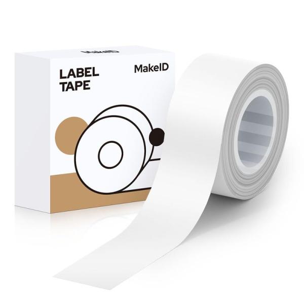 MakeID L1/Q1ラベルプリンタ?用紙全面ラベル ラベルシール 純正 感熱ロール紙 幅16?長...