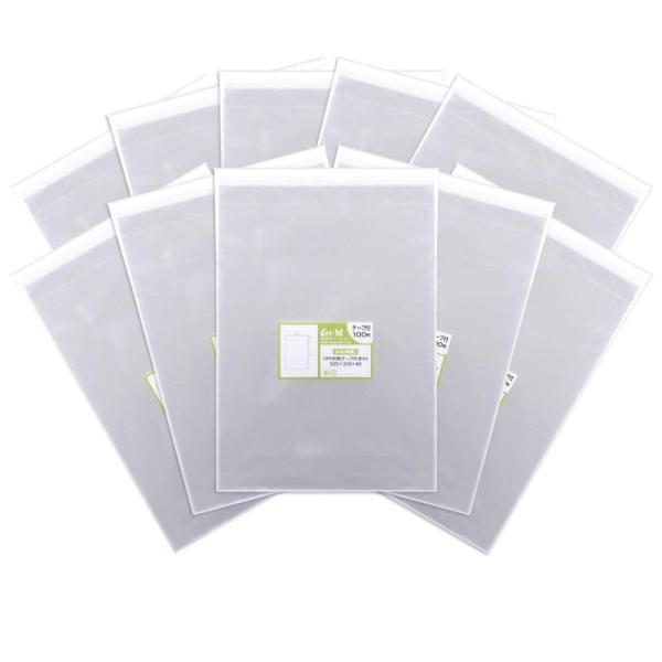 国産 厚口#40 テープ付 A4 A4用紙DM用 透明OPP袋 （透明封筒）1000枚 40ミクロン...
