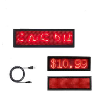 LEDネームプレート赤色 LED 表示器LED名札、超小型軽量、小型で軽量のLed看板 値段表示 省エネ 節電対応 小型電光掲示板｜otc-store