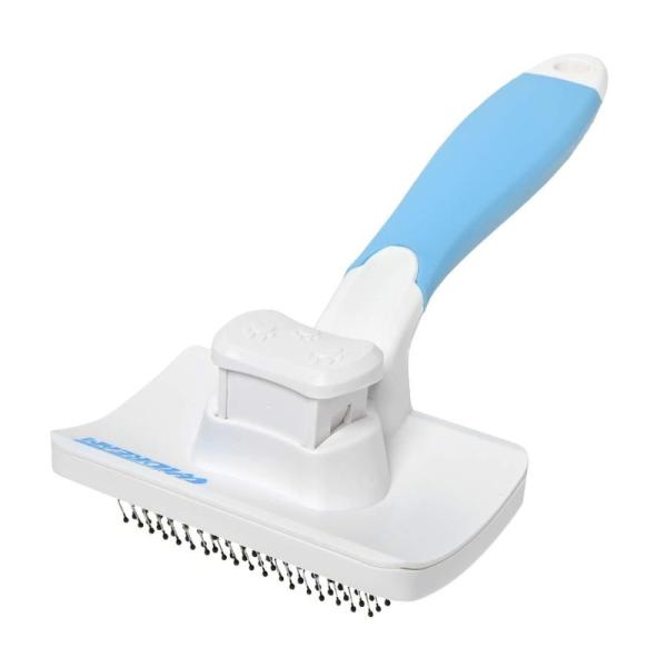 WIDREAM(プロトリマー監修） ボタンを押して抜け毛が簡単に取れるペット用ブラシ 猫ブラシ 犬ブ...