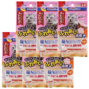 キャティーマン (CattyMan) 猫ちゃんホワイデント ストロング チキン味 25g×6個セット｜otc-store