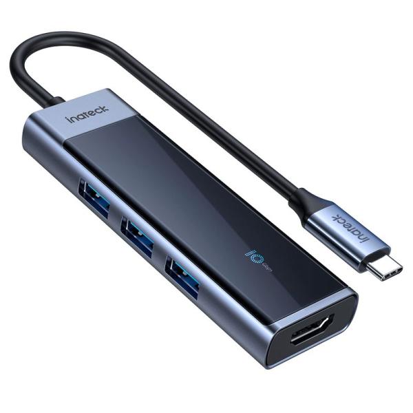 Inateck USB 3.2 Gen 2対応USB C ハブ 、3 USB-AとPDとHDMIポー...