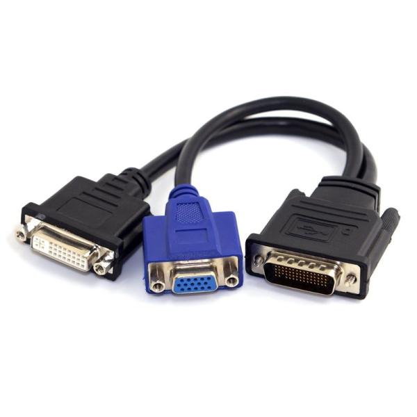 cablecc DMS-59 オス - DVI 24+5 メス &amp; VGA RG 15ピン メス ス...