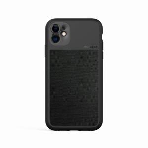 Moment iPhone11 ケース - ブラック (Walnut Wood, iPhone 11)… (Black Canvas)｜otc-store