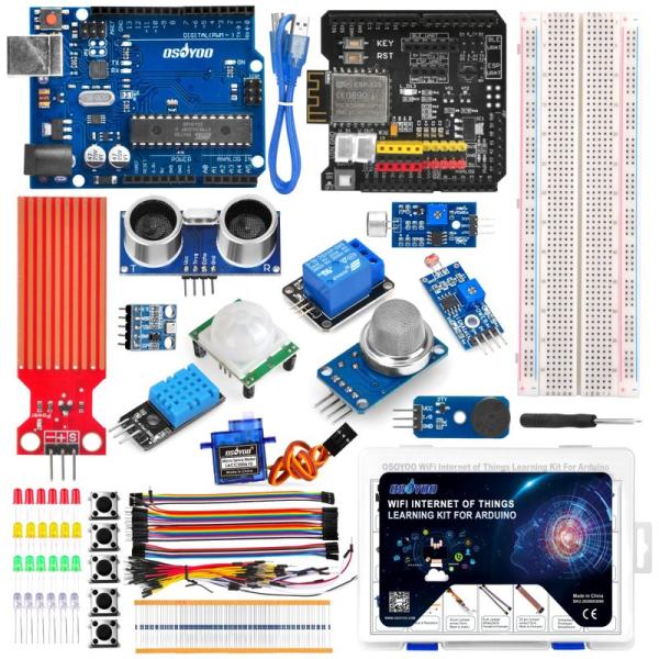 OSOYOO WiFi Arduino用 UNO R3 互換基板 IoT スターター キット 物体に...