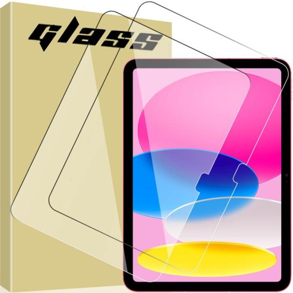 2枚セット 対応 2022年発売 iPad 第10世代 用のガラスフィルム 強化ガラスフィルム 耐指...