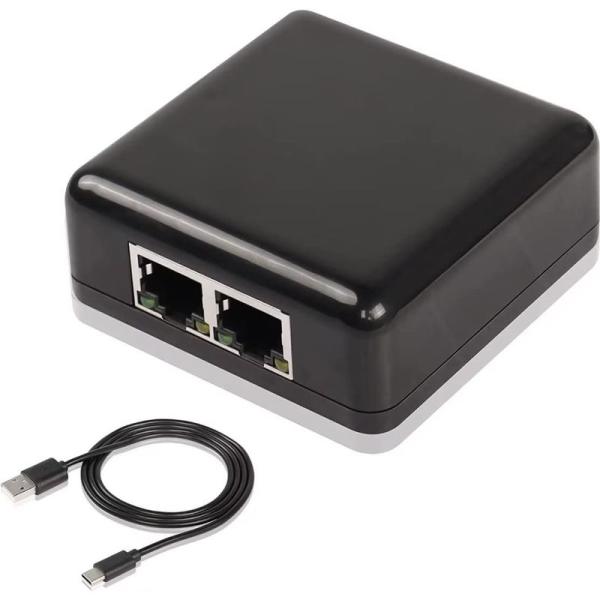 SinLoon RJ45 ネットワーク スプリッタ アダプタ ギガビット 1000Mbps イーサネ...