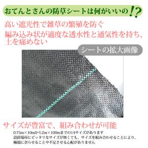 4本セット 防草シート 巾0.75m×長さ10mの詳細画像3