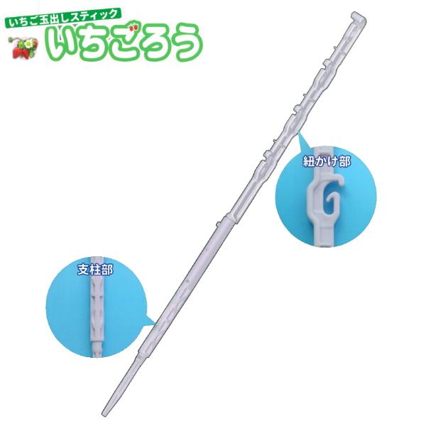 シーム　いちご玉出しスティック　いちごろう　150本入り　紐かけ4段階調節可