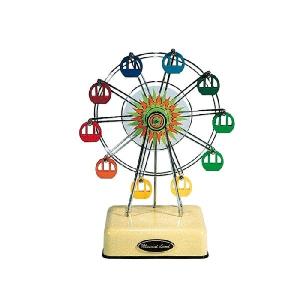 スワロフスキー オーナメント オルゴール観覧車 置物 合金製