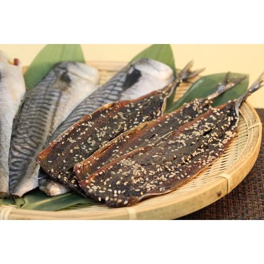 川畑【秋刀魚みりん干し/さば文化干しセット】秋刀魚みりん干し３枚袋ｘ４パック、サバ文化干し１０枚【父...