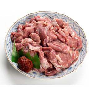 【仲田精肉店】豚ハラミ（こめかみ）400ｇ×４パック。豚一頭から少量しかとれない超希少部位を秘伝の自家製の辛みそと醤油で食べれば、お酒やご飯にぴったり！