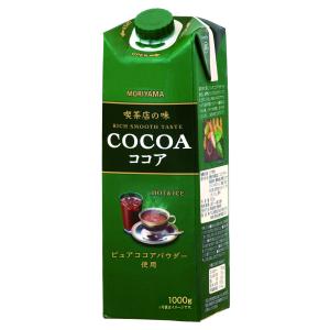 守山乳業 喫茶店の味ココア1000ml×6本 1L MORIYAMA 濃厚ココア飲料 常温保存 ロングライフ商品