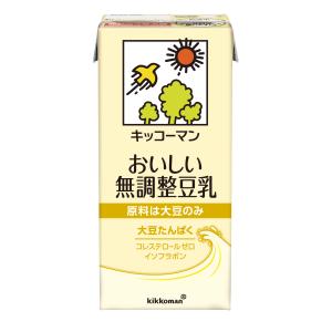 キッコーマン豆乳 キッコーマン おいしい無調整豆乳 200ml 紙パック 18